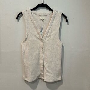 Ribbed Button - Front Vest